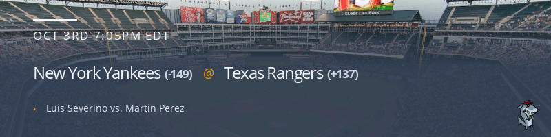 New York Yankees @ Texas Rangers - October 3, 2022