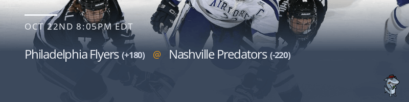Philadelphia Flyers vs. Nashville Predators - October 22, 2022