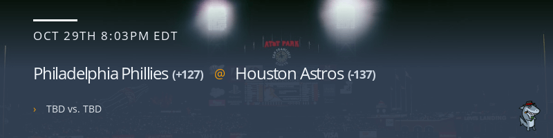 Philadelphia Phillies @ Houston Astros - October 29, 2022