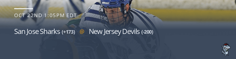 San Jose Sharks vs. New Jersey Devils - October 22, 2022