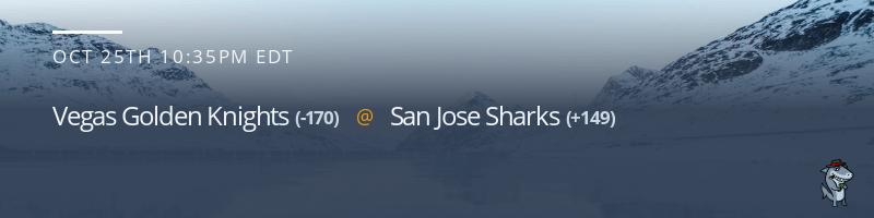 Vegas Golden Knights vs. San Jose Sharks - October 25, 2022