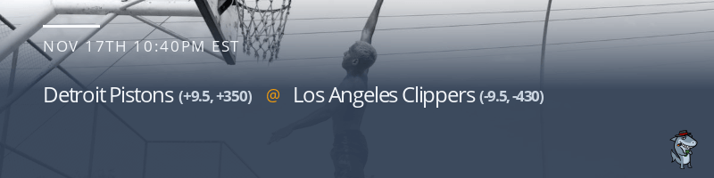 Detroit Pistons vs. Los Angeles Clippers - November 17, 2022