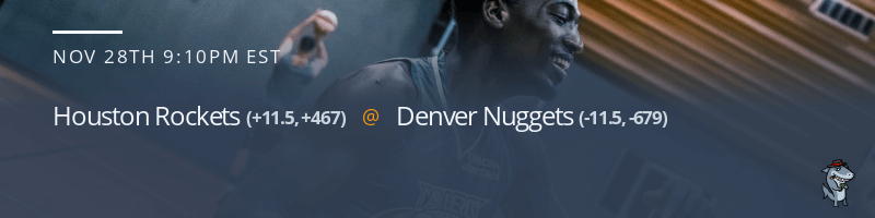 Houston Rockets vs. Denver Nuggets - November 28, 2022