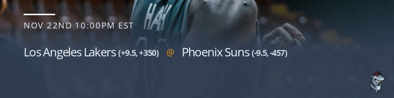 Los Angeles Lakers vs. Phoenix Suns - November 22, 2022