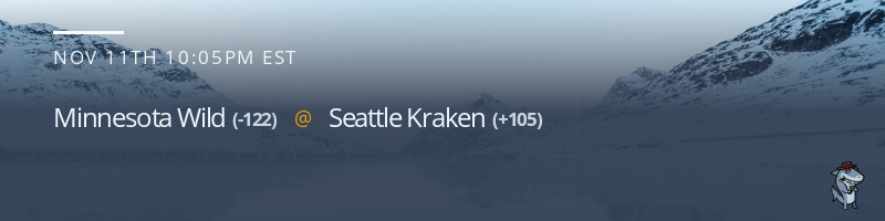 Minnesota Wild vs. Seattle Kraken - November 11, 2022