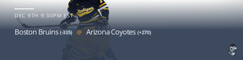 Boston Bruins vs. Arizona Coyotes - December 9, 2022