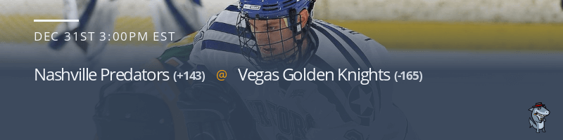 Nashville Predators vs. Vegas Golden Knights - December 31, 2022