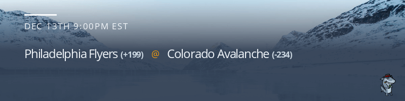 Philadelphia Flyers vs. Colorado Avalanche - December 13, 2022