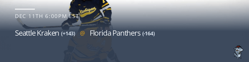 Seattle Kraken vs. Florida Panthers - December 11, 2022