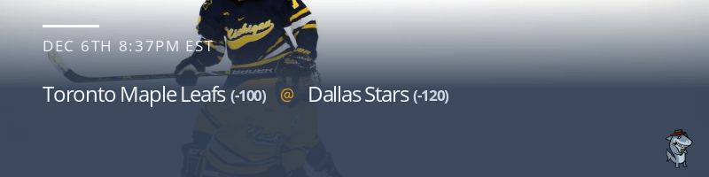 Toronto Maple Leafs vs. Dallas Stars - December 6, 2022