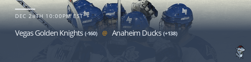 Vegas Golden Knights vs. Anaheim Ducks - December 28, 2022