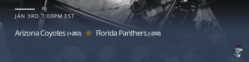 Arizona Coyotes vs. Florida Panthers - January 3, 2023