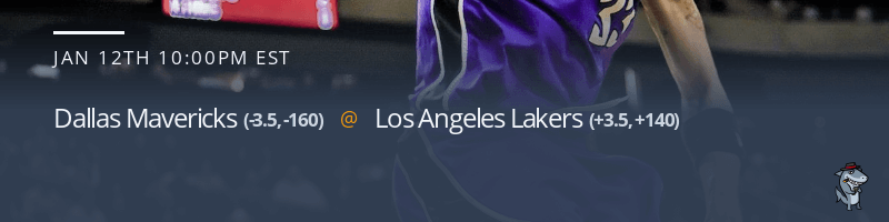 Dallas Mavericks vs. Los Angeles Lakers - January 12, 2023