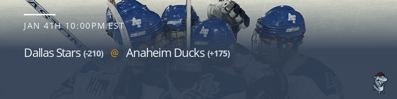 Dallas Stars vs. Anaheim Ducks - January 4, 2023