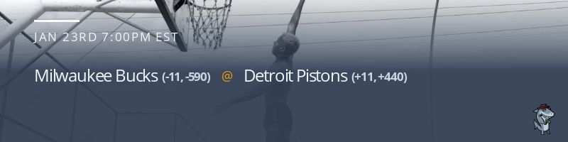 Milwaukee Bucks vs. Detroit Pistons - January 23, 2023