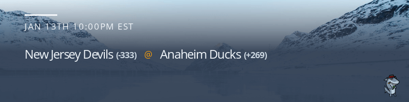 New Jersey Devils vs. Anaheim Ducks - January 13, 2023