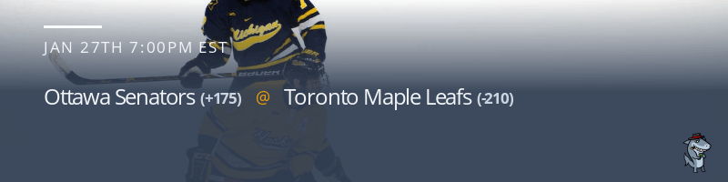 Ottawa Senators vs. Toronto Maple Leafs - January 27, 2023