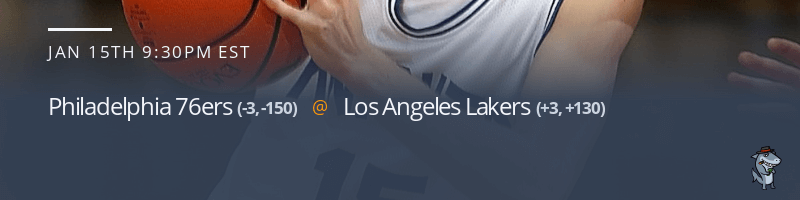 Philadelphia 76ers vs. Los Angeles Lakers - January 15, 2023
