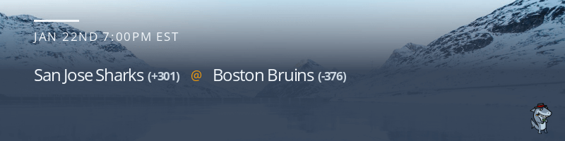 San Jose Sharks vs. Boston Bruins - January 22, 2023