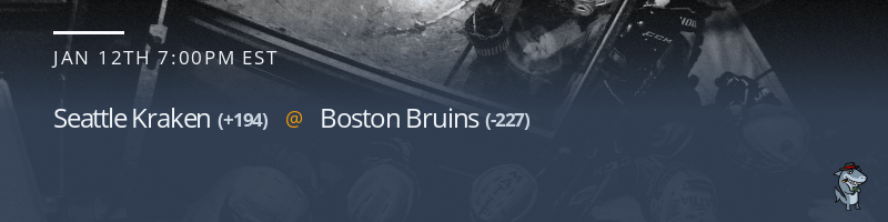 Seattle Kraken vs. Boston Bruins - January 12, 2023