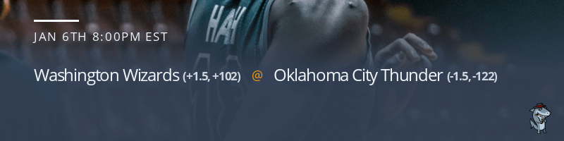 Washington Wizards vs. Oklahoma City Thunder - January 6, 2023