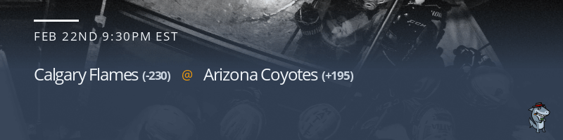 Calgary Flames vs. Arizona Coyotes - February 22, 2023