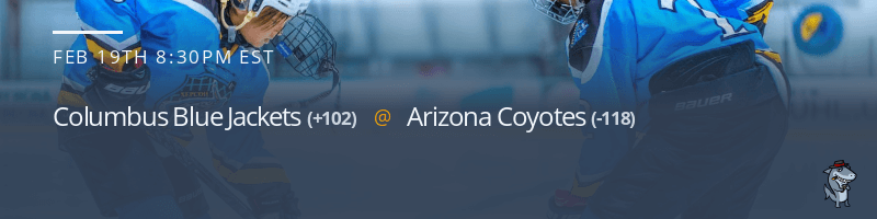 Columbus Blue Jackets vs. Arizona Coyotes - February 19, 2023