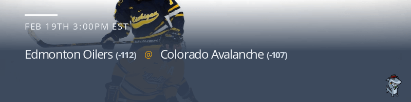 Edmonton Oilers vs. Colorado Avalanche - February 19, 2023