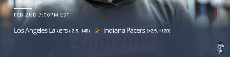 Los Angeles Lakers vs. Indiana Pacers - February 2, 2023