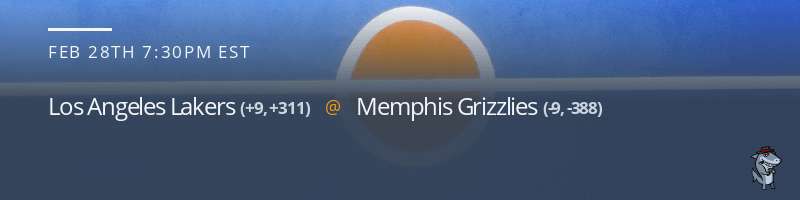 Los Angeles Lakers vs. Memphis Grizzlies - February 28, 2023