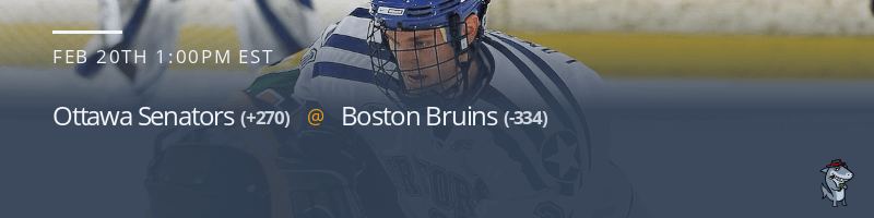 Ottawa Senators vs. Boston Bruins - February 20, 2023