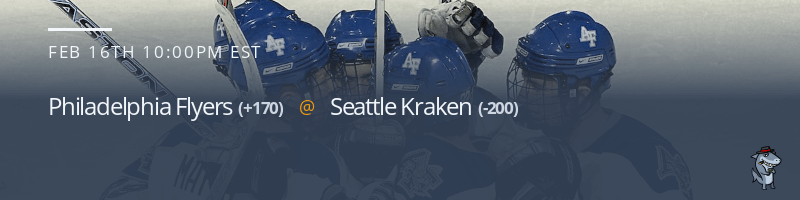 Philadelphia Flyers vs. Seattle Kraken - February 16, 2023