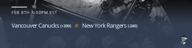 Vancouver Canucks vs. New York Rangers - February 8, 2023