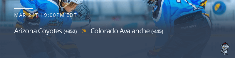 Arizona Coyotes vs. Colorado Avalanche - March 24, 2023