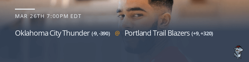 Oklahoma City Thunder vs. Portland Trail Blazers - March 26, 2023