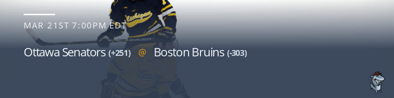 Ottawa Senators vs. Boston Bruins - March 21, 2023