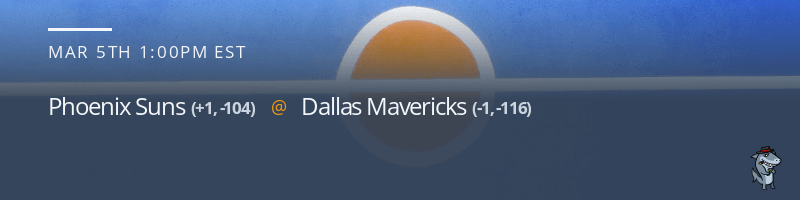 Phoenix Suns vs. Dallas Mavericks - March 5, 2023