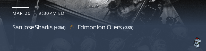 San Jose Sharks vs. Edmonton Oilers - March 20, 2023