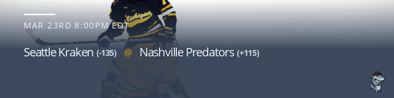 Seattle Kraken vs. Nashville Predators - March 23, 2023