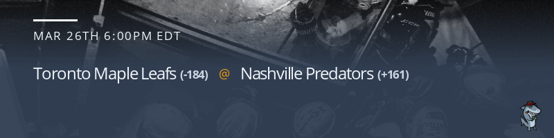 Toronto Maple Leafs vs. Nashville Predators - March 26, 2023