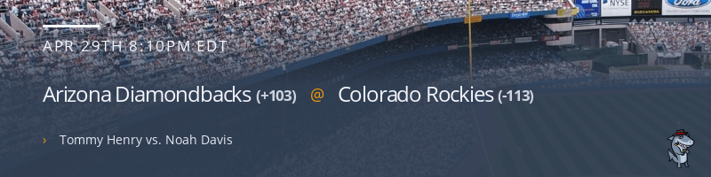 Arizona Diamondbacks @ Colorado Rockies - April 29, 2023