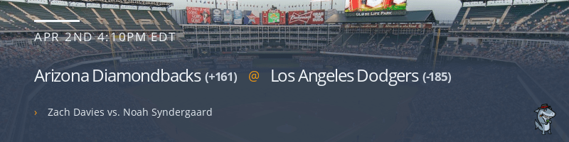 Arizona Diamondbacks @ Los Angeles Dodgers - April 2, 2023