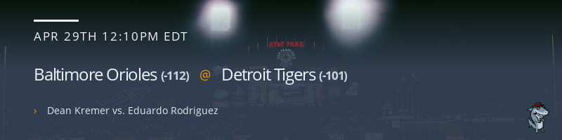 Baltimore Orioles @ Detroit Tigers - April 29, 2023