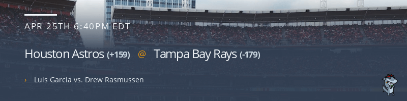 Houston Astros @ Tampa Bay Rays - April 25, 2023