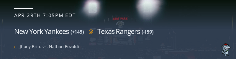 New York Yankees @ Texas Rangers - April 29, 2023