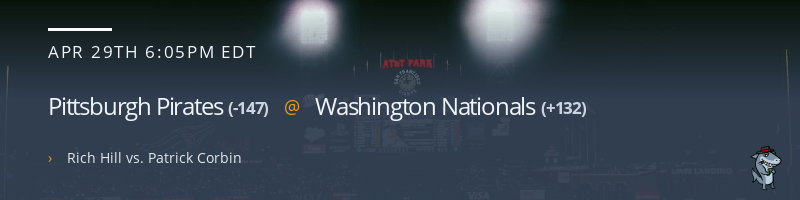 Pittsburgh Pirates @ Washington Nationals - April 29, 2023