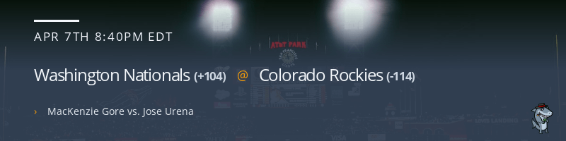 Washington Nationals @ Colorado Rockies - April 7, 2023