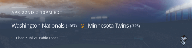 Washington Nationals @ Minnesota Twins - April 22, 2023