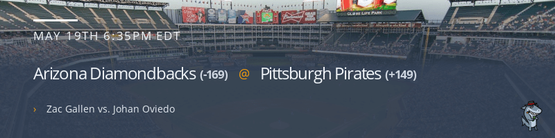 Arizona Diamondbacks @ Pittsburgh Pirates - May 19, 2023