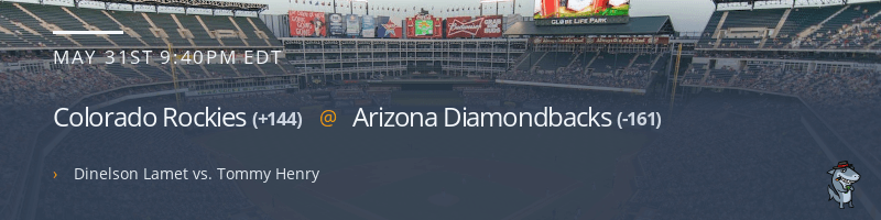 Colorado Rockies @ Arizona Diamondbacks - May 31, 2023